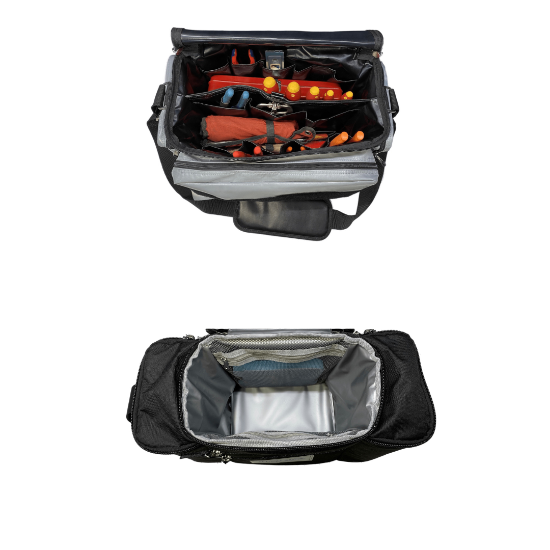Deluxe heavy duty Scoutt tool bag with premium insulated Scoutt crib bag bundle