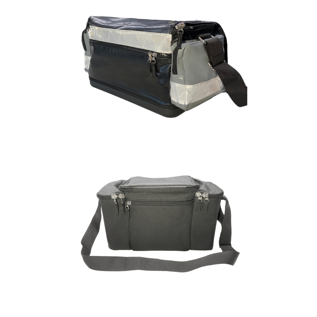 Deluxe heavy duty scoutt tool bag and premium insulated crib bag bundle with custom ruler